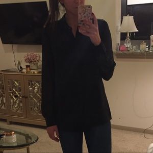 Black button up blouse